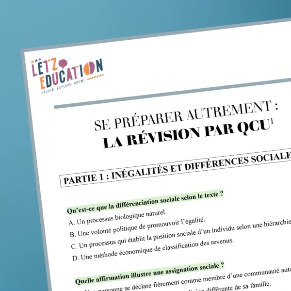 Révision Sociologie (1GSOF) - QCU